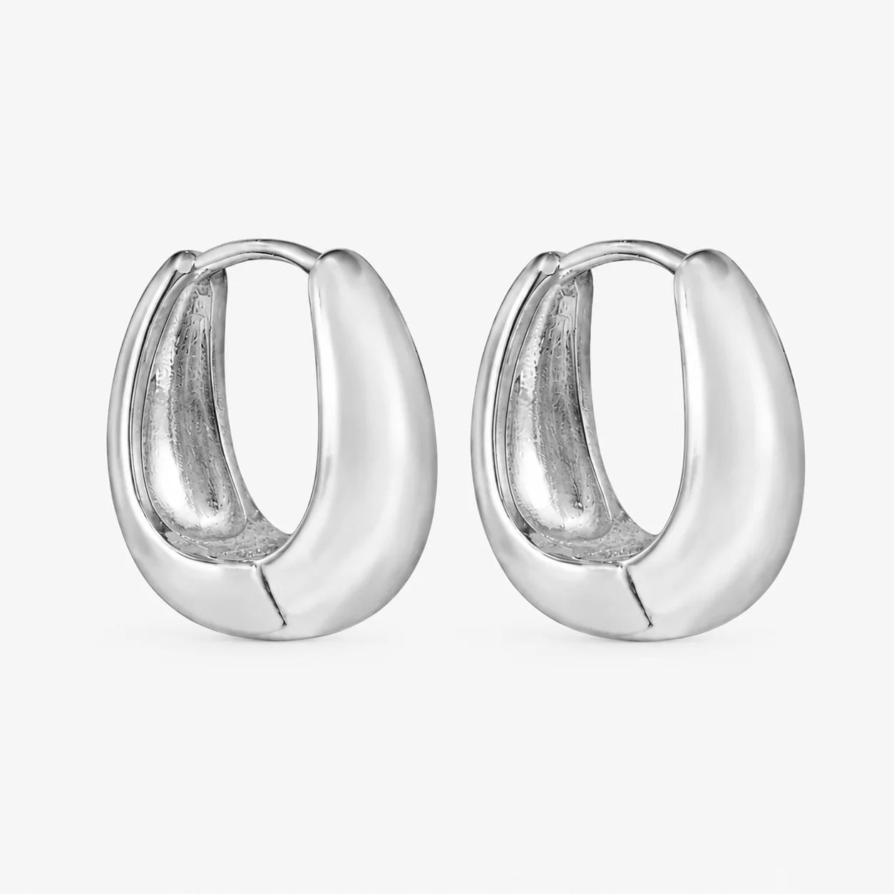 Hoop Earrings Dome Huggie Classic Non Tarnish Jewelry